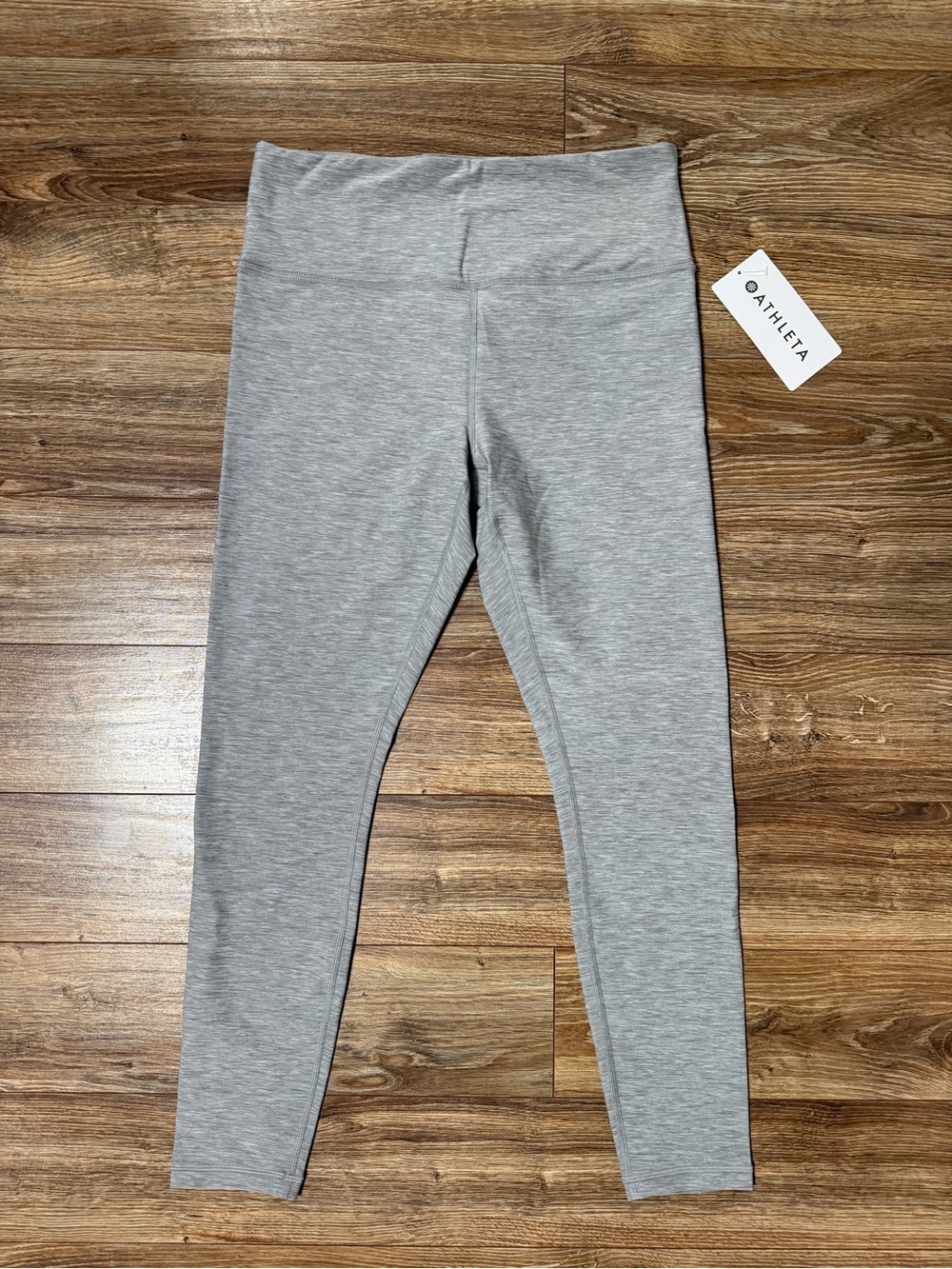 Athleta Light Heather Gray Elation Softluxe Leggings